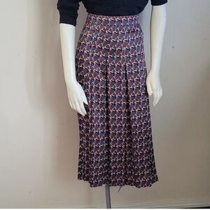 NWOT Zara Midi Pleated Silk Skirt Size S